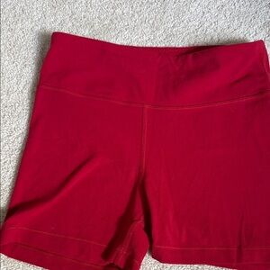 Athleta Girl, l Vibrant Red Bike Shorts Size XL